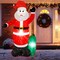 8ft Giant Inflatable Santa Claus with Lighted Gift Bag – All-Weather Outdoor Christmas Decor